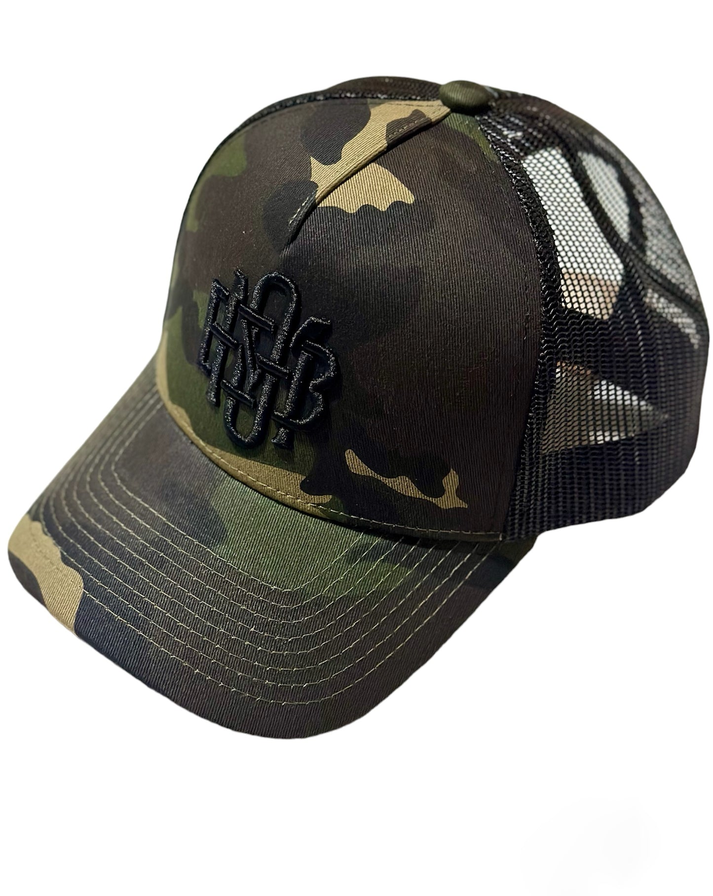 BMO Camo Monogram Trucker Hat