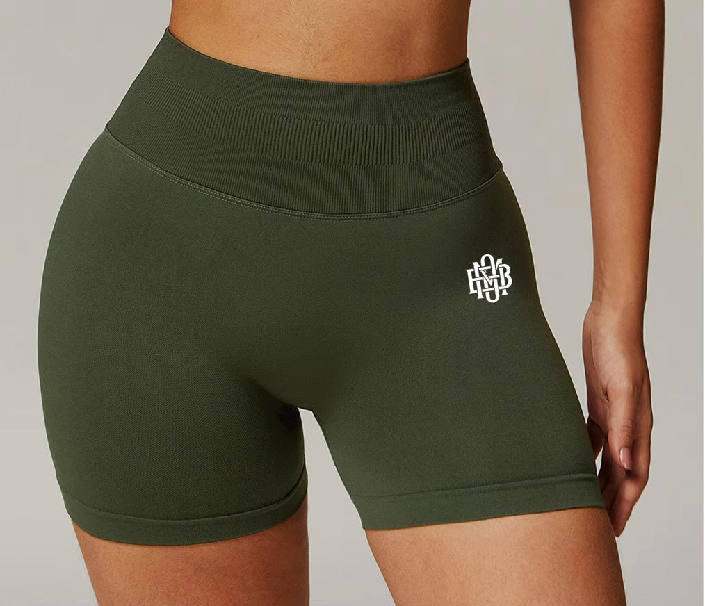 Green BeastModeOn Yoga Shorts