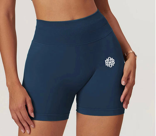 Blue BeastModeOn Yoga Shorts