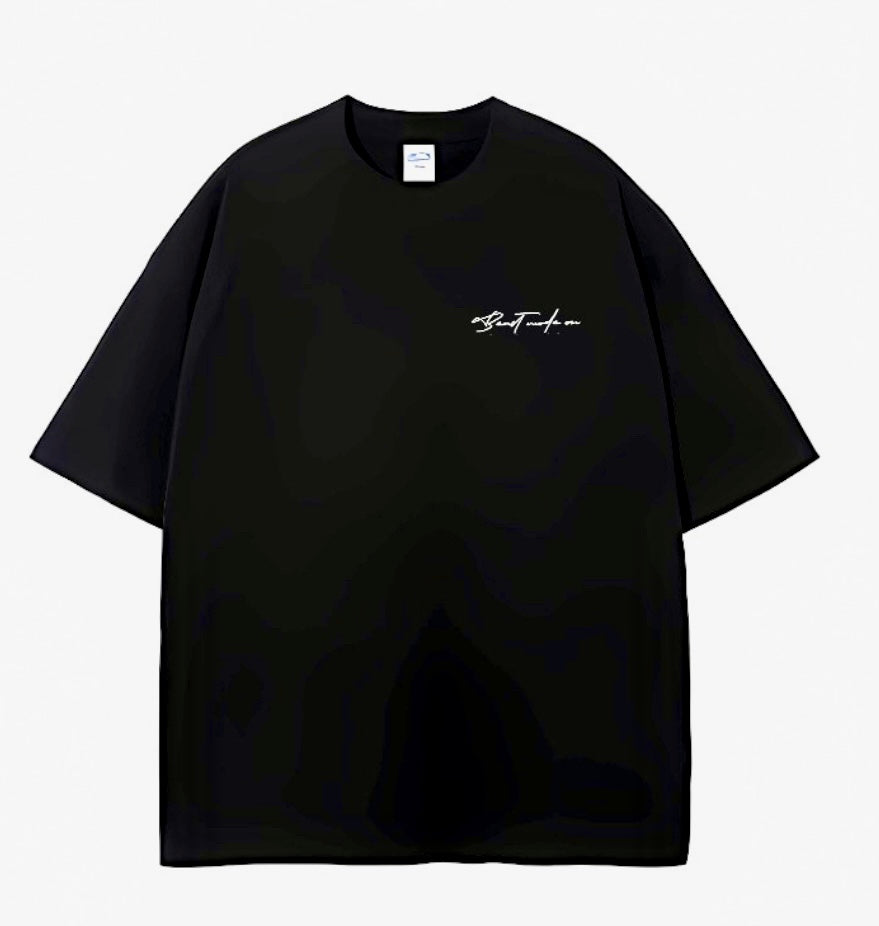 Black Oversized Defy Limits T-shirt