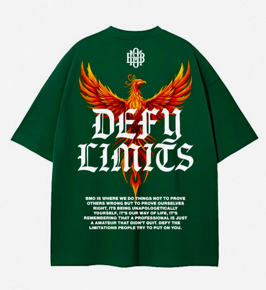 Green Oversized Defy Limits T-shirt