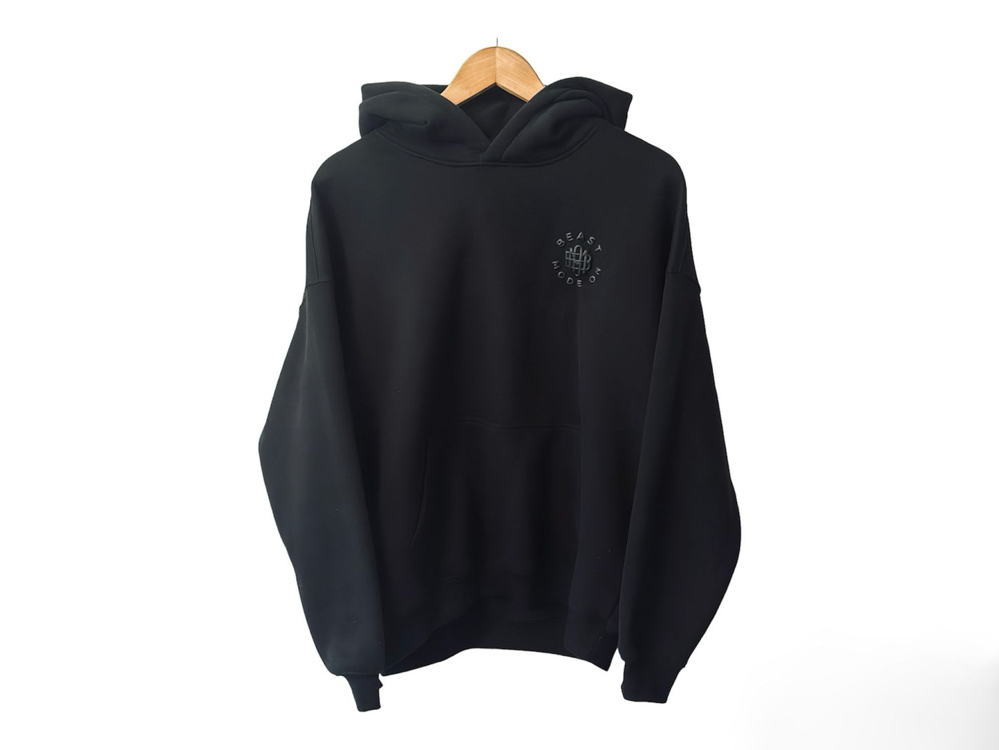 Beastmode On Oversized Hoodie Black